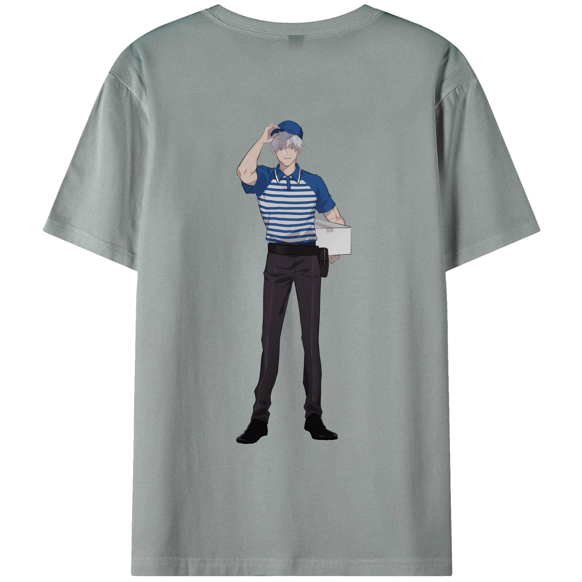 （画像用） 呪術廻戦 Jujutsu Kaisen 綿100％ メンズ半袖Tシャツ（バックプリント） 通気性